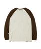 PAGESIISII Square Box Text Print Oversized Long Sleeve Brown