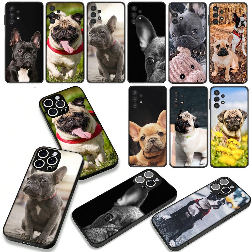 Для Motorola Moto G04 G13 G14 G22 G23 G20 G32 G34 G35 G64 G82 G84 G53 G60 G72 E14 E15 E13 Чехол для телефона Домашнее животное Франция Собака Бульдог