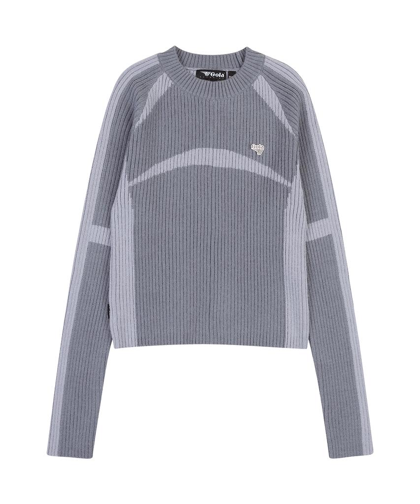 GOLA W Sporty Color Block Knit Pullover [Blue]