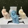Mom and Baby Candle Mold Baby In Hand Mold DIY 3D Portrait Silicone Mold Parent-child Series