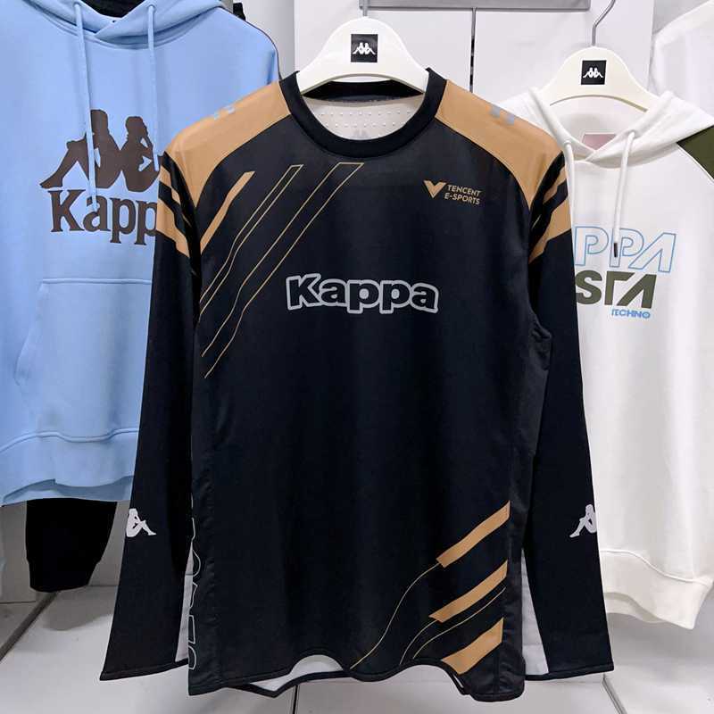 Kappa men's long sleeved T-shirt casual sports hoodie contrasting top