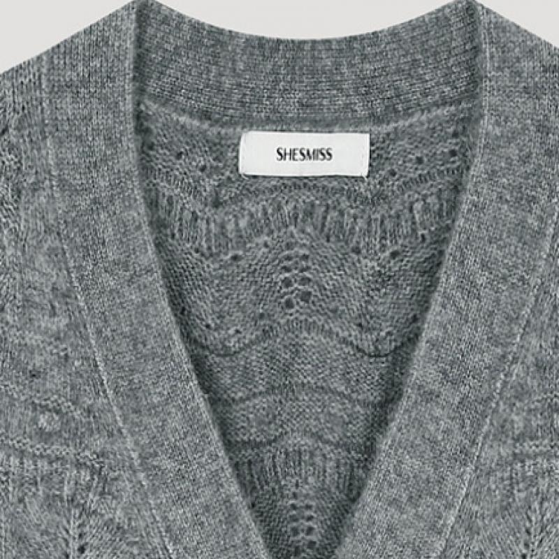  She S miSS шерстяной кардиган с V-образным вырезом SSkcdo41080 Mg