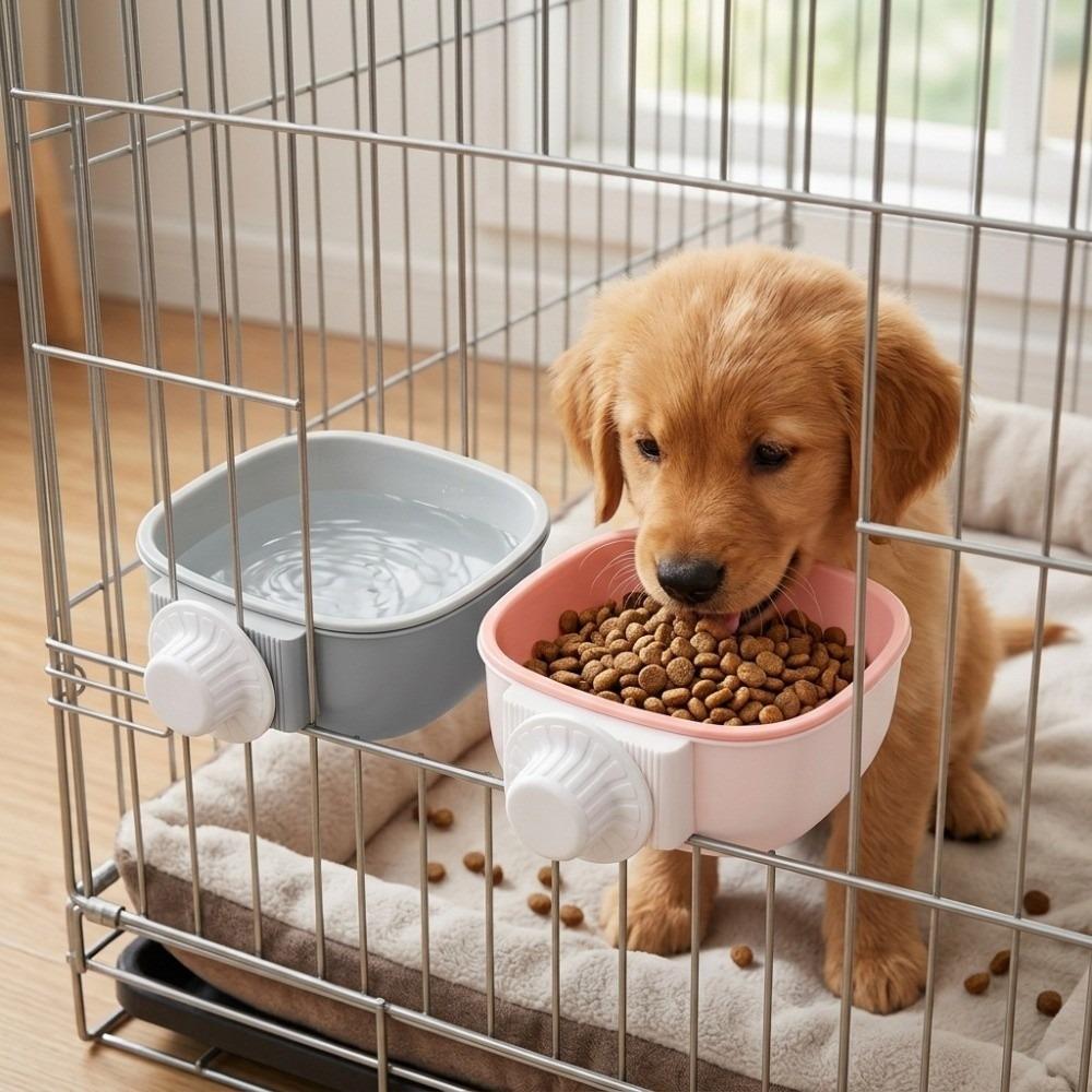 Premium Polymer Slow Feeder Bowl Hanging Pet Water Bowl Durable Hanging Dog Bowl Daily Drinking