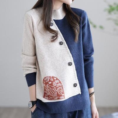 Женский осенне-зимний свитер, утолщенный, теплый вязаный эластичный с длинным рукавом оверсайз топ