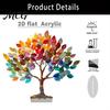 Colorful Tree Of Life Ornament of Desktop Ornament, Acrylic Tabletop Decoration, Creative Art Moisture-Proof Statue for Home Table Top Bedroom Living