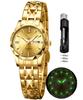OPK Quartz Arm Simple Easy To Luminous Women's Watch, Watch, Women's Watch, Watch, Waterproof, Stylish, Gorgeous, Light, See, (Gold)