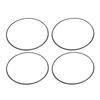 4 Pcs 20 Inch Wheel Rim Protector Scratch Proof Self Adhesive Fashionable Black Wheel Rim Decorative Ring