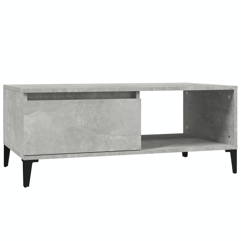 Кофейный столик Бетонно-серый 90 x 50 x 36,5 см Древесно-стружечная плита