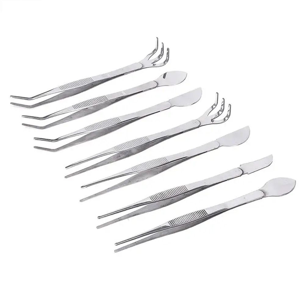 Handheld Stainless Steel Root Rake Mini Gardening Rake Garden Utensils Bonsai Tweezers Loosen Soil