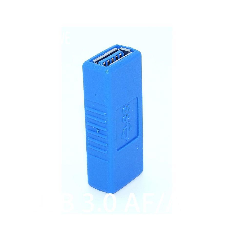 Black Blue Consumer Electronics Type A Female To Female Coupler Gender Connector USB 3.0 Adapter