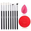 Eyeshadow Brush Set 8pcs Natural Goat Hair Eye Makeup Brushes Eye Shadow Blending Crease Contour Eyebrow Make Up Brushes Set