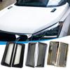 2Pcs Car Auto Chrome Shark Grill Fender Side Hood Scoop Engine Air Outlet Intake Vent Universal Decorative Sticker Cover Acces