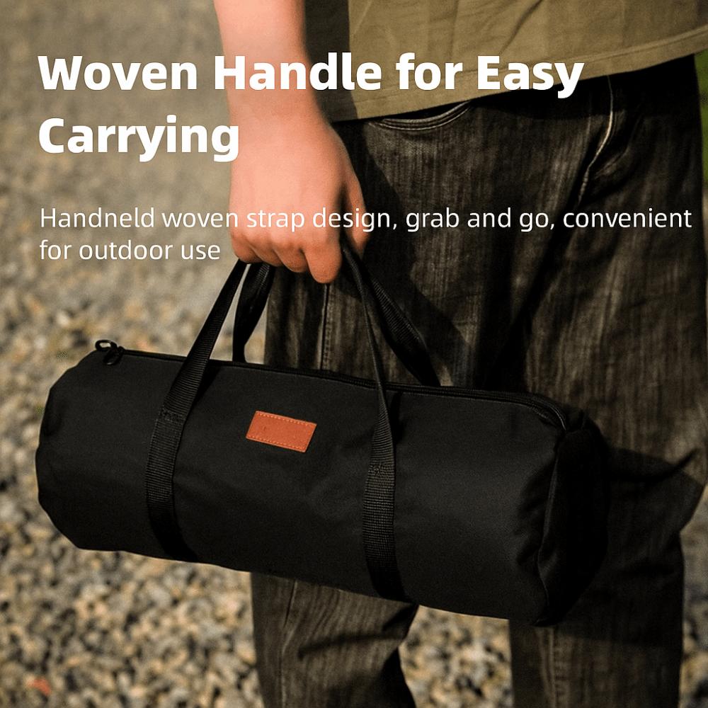 Oxford Cloth Camping Tent Storage Bag Cylindrical Bag Hiking Tool Handbag  Outdoor