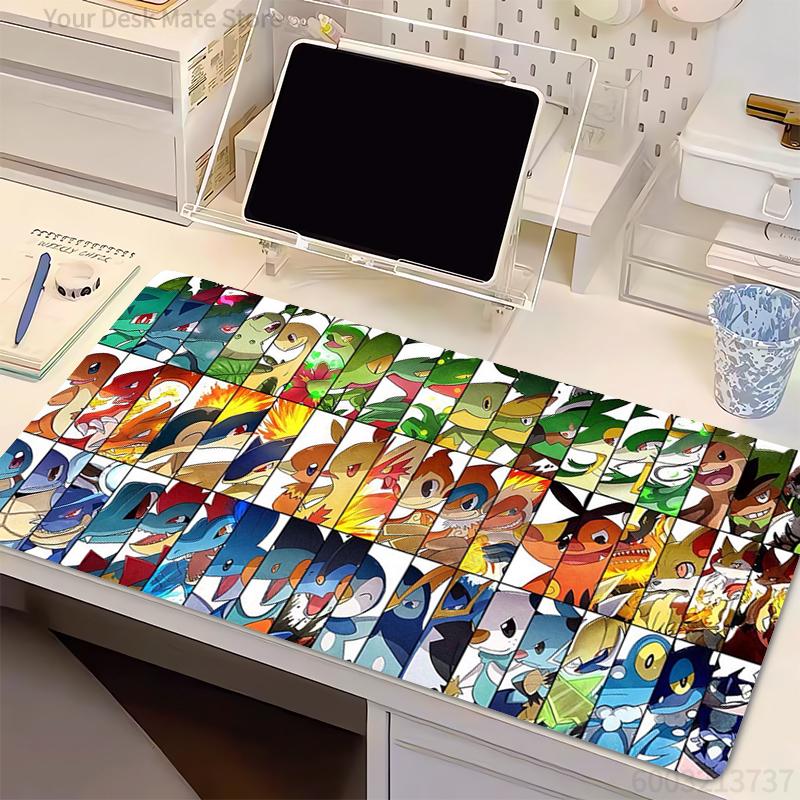 High-Quality Mouse Pad P-Pokemon Computer Laptop Anime Keyboard Mouse Mat xxl Mousepad Keyboards Pad Gamers Decoracion Desk Mat