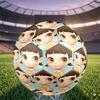 1pc Whimsical Doll Portrait Themed Soccer Ball, Size 5, Lightweight PVC Material, Outdoor Training Soccer Ball Gift. q6221