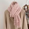 2024 Новый стиль кашемировый клетчатый шарф с кисточками для женщин, осень/зима, толстый бархатный теплый