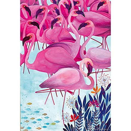 D-Toys 1000-piece jigsaw puzzle, 72887-TR02, Andrea Kürti: Tropical, Flamingos, 47 x 68 cm