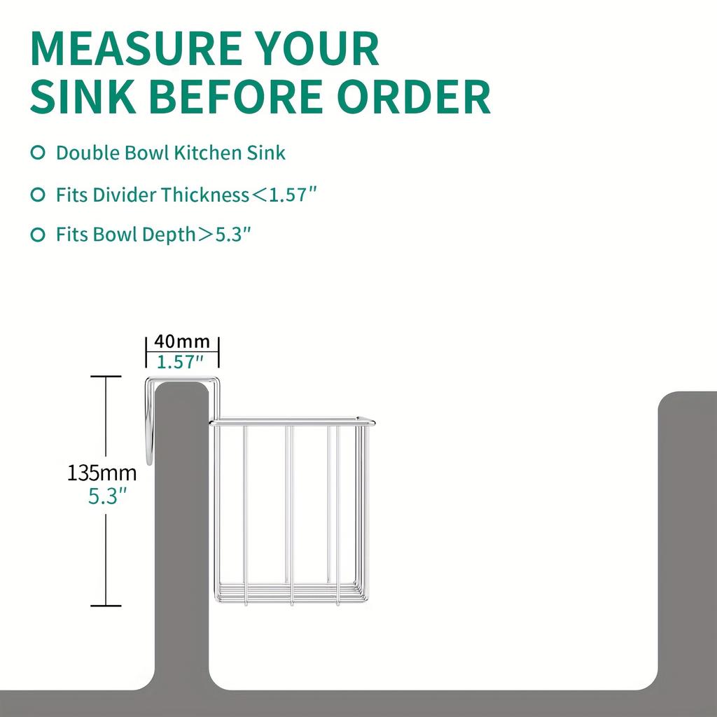 1 шт., держатель для губки для раковины, супер прочный дизайн с крючками, органайзер для кухонной раковины для салфетки для посуды, слив для жидкости для мытья посуды с мылом