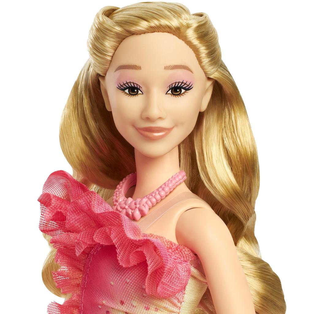 Mattel WICKED Glinda Fashion Doll [HXT63] – Movie-Accurate Outfit with Clutch, Necklace & Hair Clip, Ages 4+