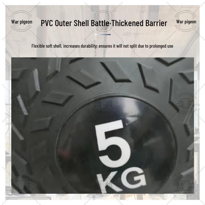 Zhan Ge PVC Tire-Grip Sand-Filled Medicine Ball