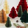 Соты Бумажная Рождественская Елка Настольные Украшения - Праздничный Реквизит для Фото и Декор для Праздничной Атмосферы