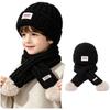 Knitted Kids Hat Scarf Set Soft Baby Beanie Hat New Children Winter Hat  Cold Weather Accessories