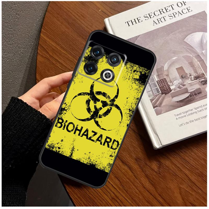 Biohazard Symbol Logo For OnePlus 15 13 12 11 13T 10T 8T 10R 12R 13R Case For OnePlus Nord 5 CE 3 2 4 Lite N20 N30