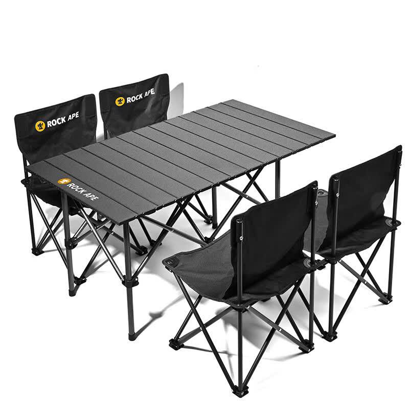 Rock Ape Large Roll-Up Camping Table Set