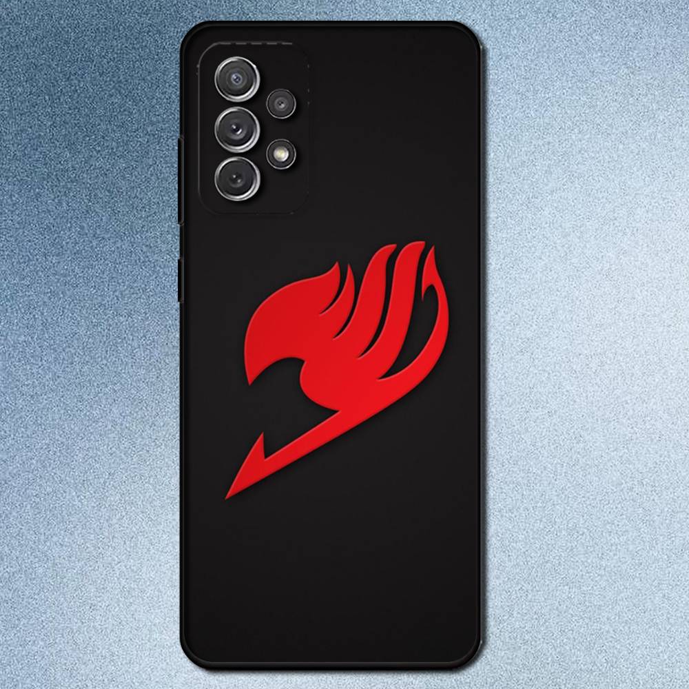 Чехол для телефона с изображением аниме Fairy Tail (Хвост Феи) для Samsung S25, S24, S21, S22, S23, S30, Ultra, S20, Plus, Fe, Lite, Note, 10, 9, 5G Черный
