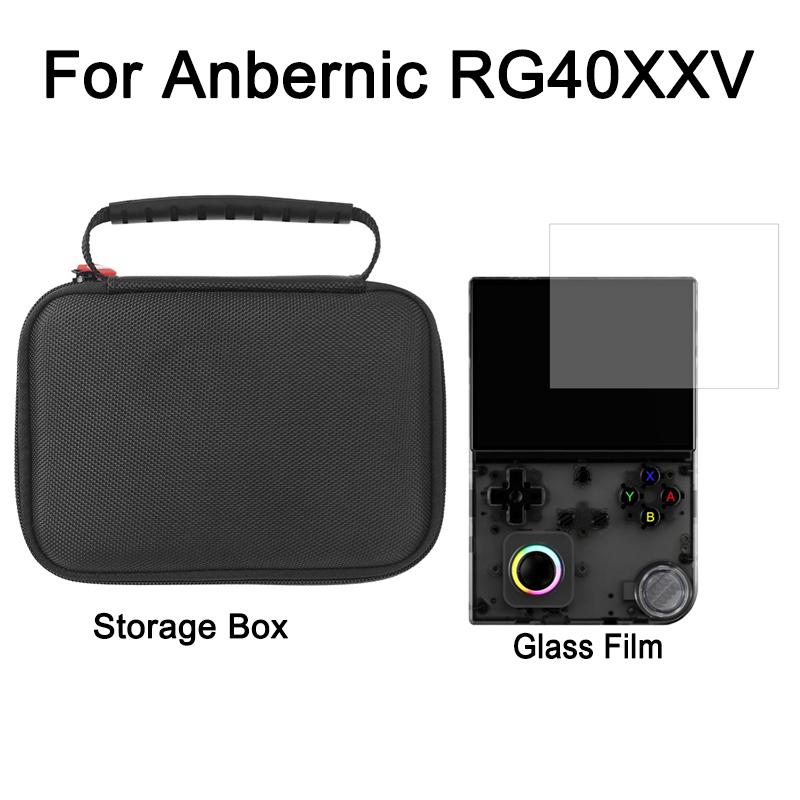 For Anbernic RG 40XXV Screen Protector Films Game Console Protect Bag Hard Shell Tempered Glass Film for RG40XX V Accessories