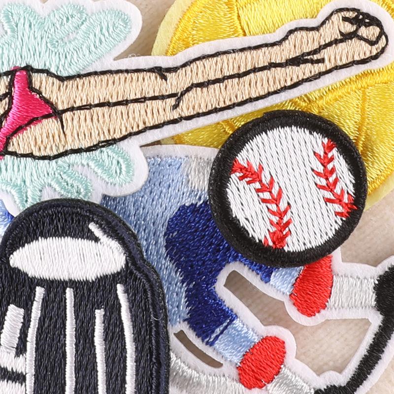 Embroidery Embroidery Zhang Zai Football Skateboard Sports Series Patch Stickers Clothing Accessories Luggage Cloth Stickers