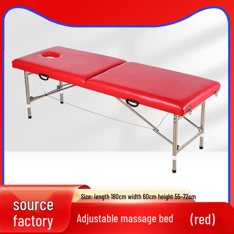 Портативная складная массажная и физиотерапевтическая кровать с двойной балкой для домашнего использования