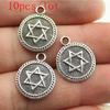 Маленькие подвески-гексаграммы для изготовления ювелирных изделий, подвесок, аксессуаров для поделок своими руками