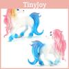 Красочная фигурка Радужного Коня-Единорога ПВХ Статическая Модель Милая Игрушка для Украшения Торта