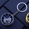 Zinc Zinc Zinc Alloy Wheel Hub Key Chain Rotatable Car Accessories Keychain  Girls Boys