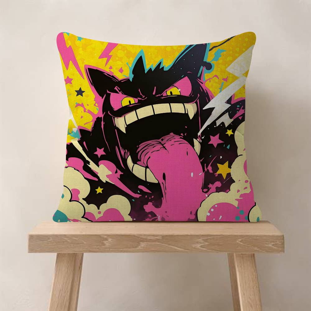 1pc PPsyducksGGengars Personalized Pillow Cover Kids Bedroom Wild Party Decor Pillowcase Kid Birthday Shower Gift