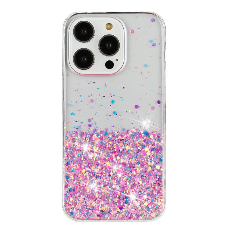 Мягкий чехол из ТПУ с блестками и свечением в темноте для IPhone Air 17 16 15 13 12 11 Pro Max 14 Plus 17Pro 16Pro I Phone Жидкий чехол с блестками