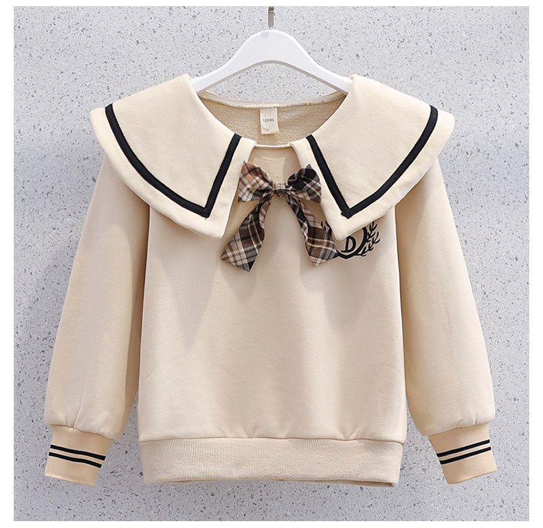 Костюм для школьной формы с юбкой в клетку на весну/осень для девочек - шикарный повседневный комплект из двух предметов в стиле JK