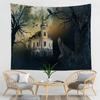 Home Decor Halloween Wall Hanging Gothic Print Tapestry  Witchcraft Supplies Dorm Rug 230x180cm Tapiz