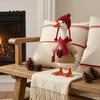 Office Desk Ornament 7 Inch Goose Outfits, 4 Pcs Knitted Sweater Hat Scarf Polyester Outfit Crossbody Bag Winter Holiday Accessory for Office, Shelf,