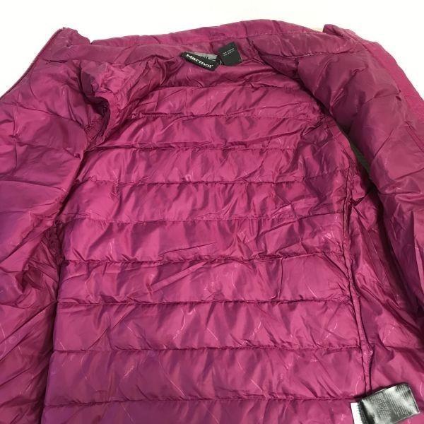 Женский пуховый жилет MARMOT 800 FP размера M розовый(ИСПОЛЬЗОВАЛ)