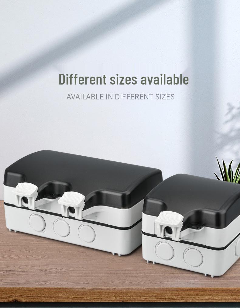 British Outdoor Waterproof IP66 Socket, European/German Standard Waterproof Box
