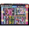 4 Progressive Puzzles - EDUCA - Multi 4 Monster High 50-80-100-150