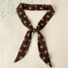Spring and New Drawstring Scarf Retro High-end Women's Versatile Slim and Long Scarf Fashionable Clothing Accessories