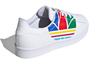 adidas Оригиналы SUPERSTAR Pure J Удобные Устойчивые к истиранию Низкие Детские Скейтбордические Кроссовки Белый Мультиколор FW4005