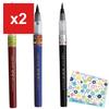 Kuretake 'Kanbiou' Brush Pen Gift Set (Extra Fine, Medium, Bold, 3-Pen Set)
