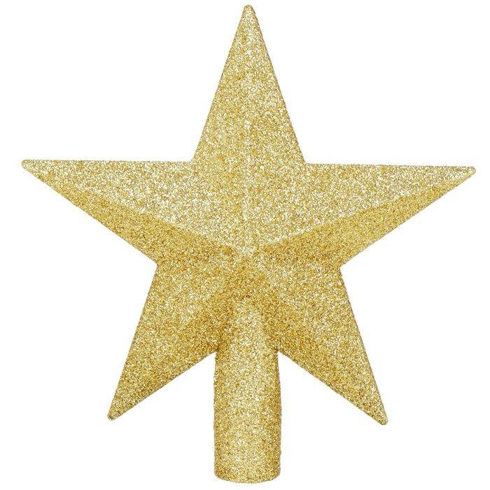 Étoile de sapin de Noël - SPRINGOS - 19 cm - Dorée - Décoration intérieure - Minimaliste