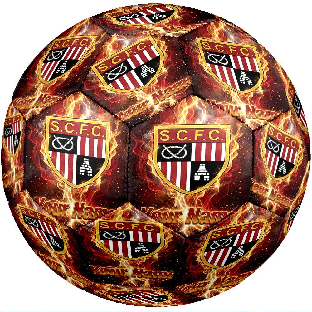 Stoke City FC Fashion Size 5 Football Wearproof Non‑Slip Soccer Ball For Sports Training Entertainment Use