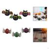 3Pcs Halloween Paper Lantern Hanging Ornament for Outdoor Indoor Doors Walls