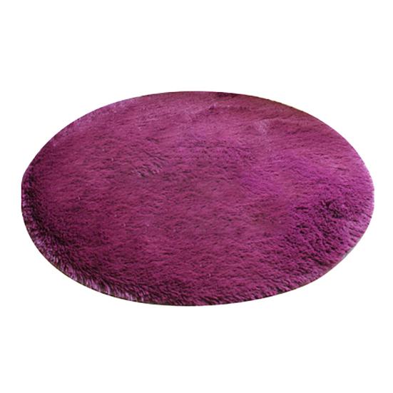 40cm Round Bathroom Bedroom Coral Fleece Soft Non-slip Floor Mat Rug Home Decor